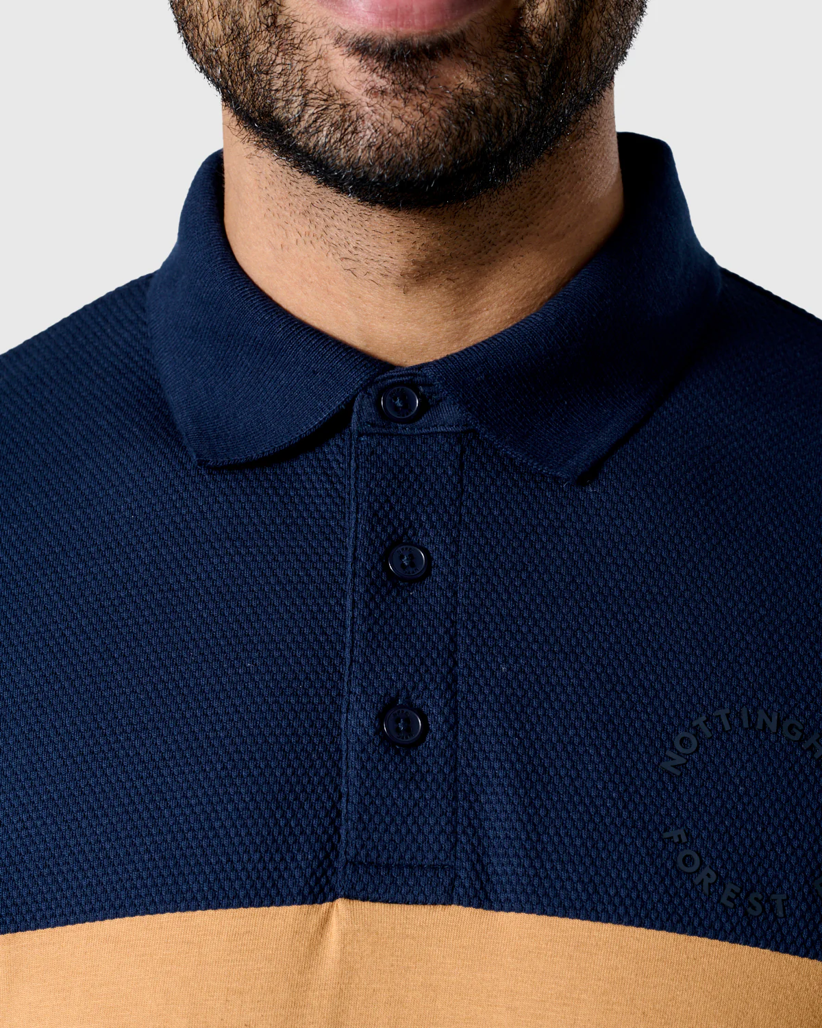 NFFC Navy Premium Circle Striped Polo - Image 5