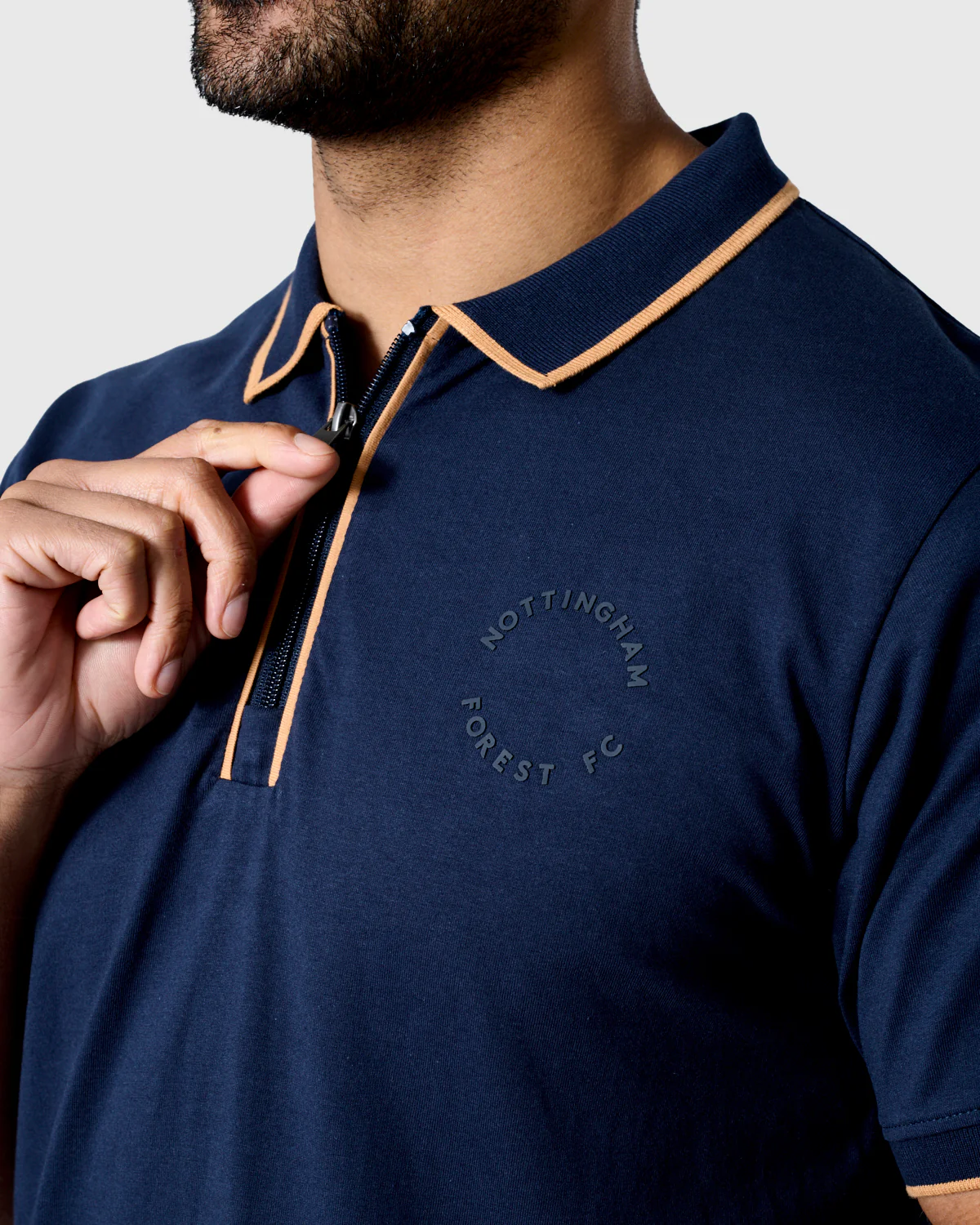 NFFC Navy Premium Circle Zip Polo - Image 4