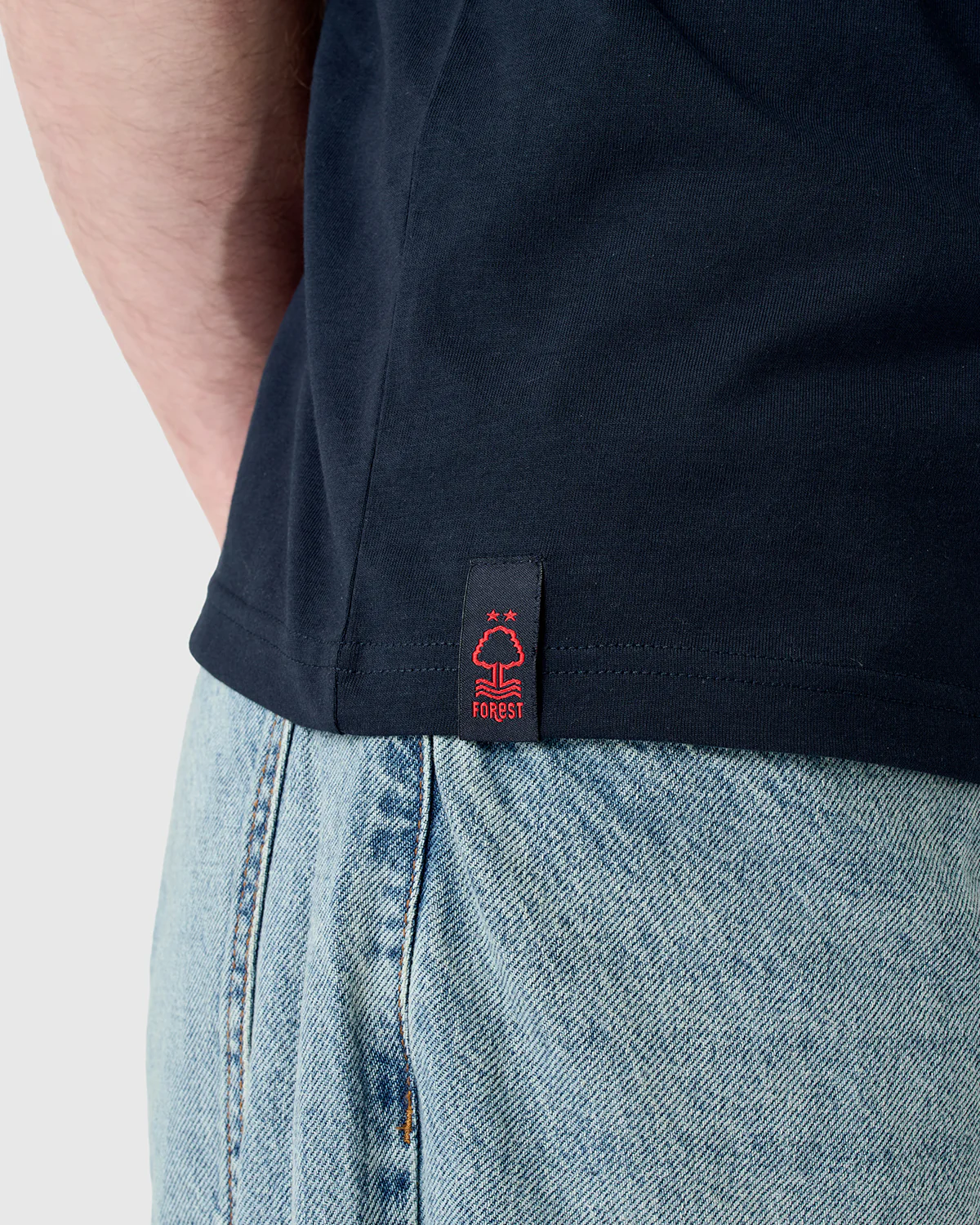 NFFC Navy Sports Casual Vertical Print T-Shirt - Image 6
