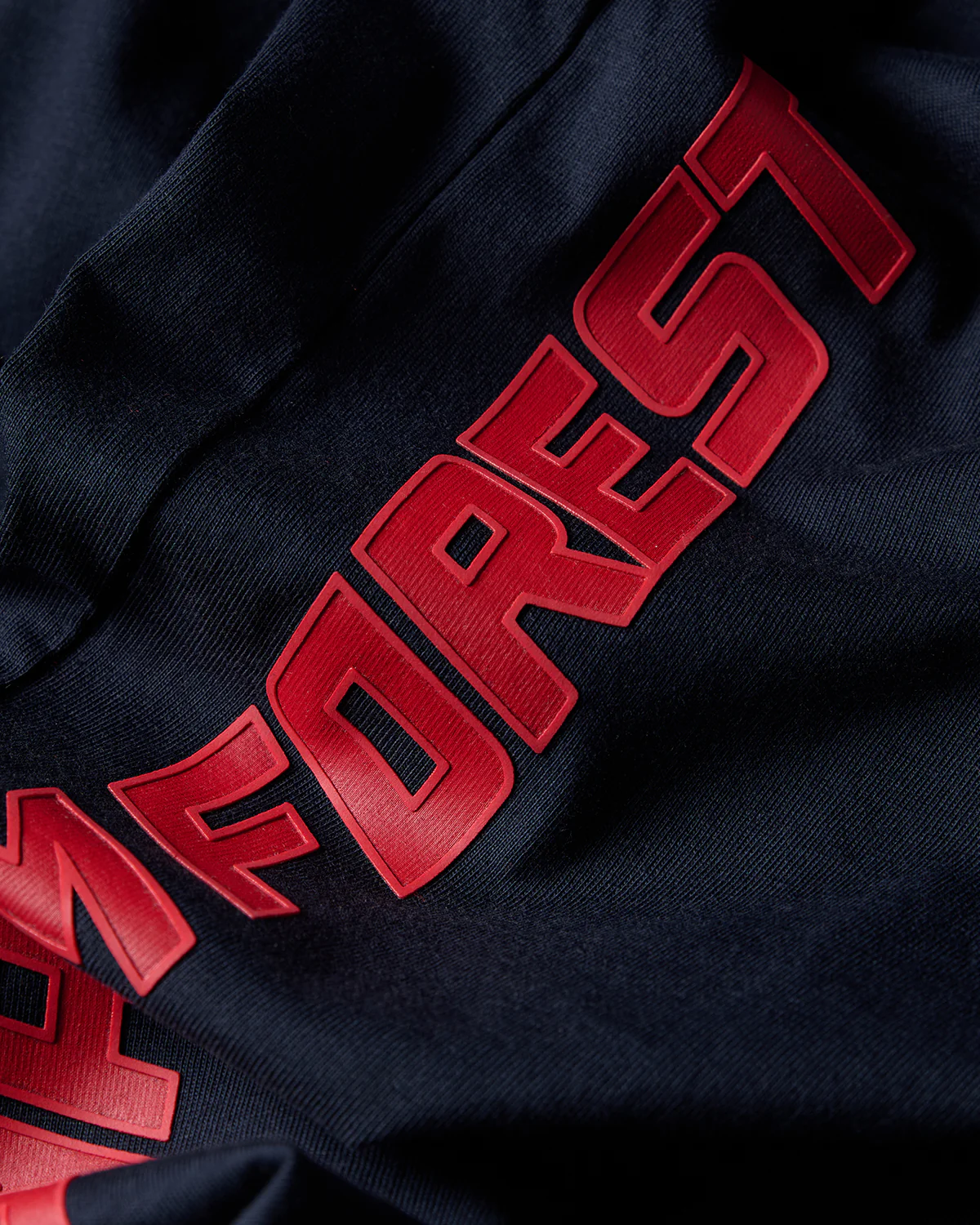 NFFC Navy Sports Casual Vertical Print T-Shirt - Image 7