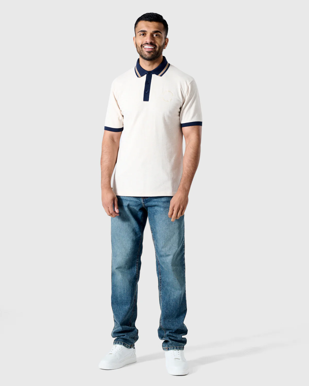 NFFC Oatmeal Marl Premium Circle Polo - Image 3