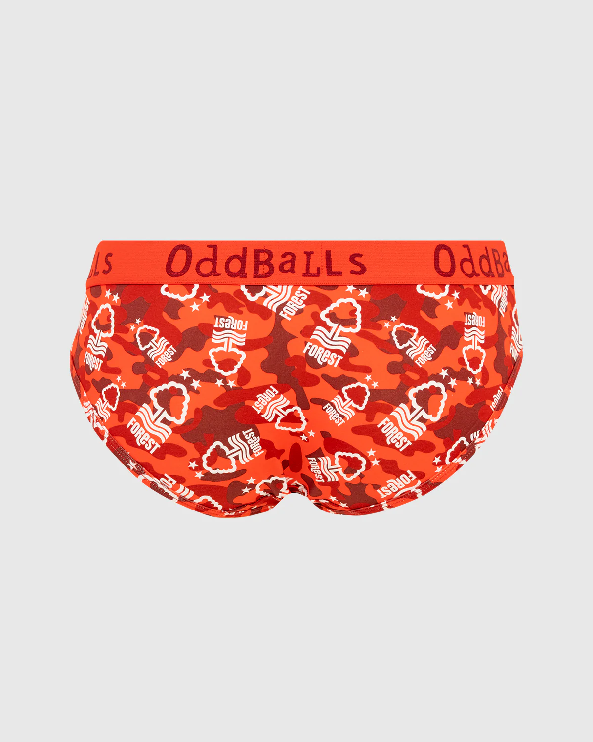 NFFC OddBalls Womens Red Camo Briefs - Image 2