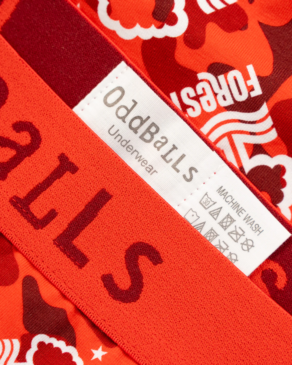 NFFC OddBalls Red Camo Boxer Shorts - Image 4