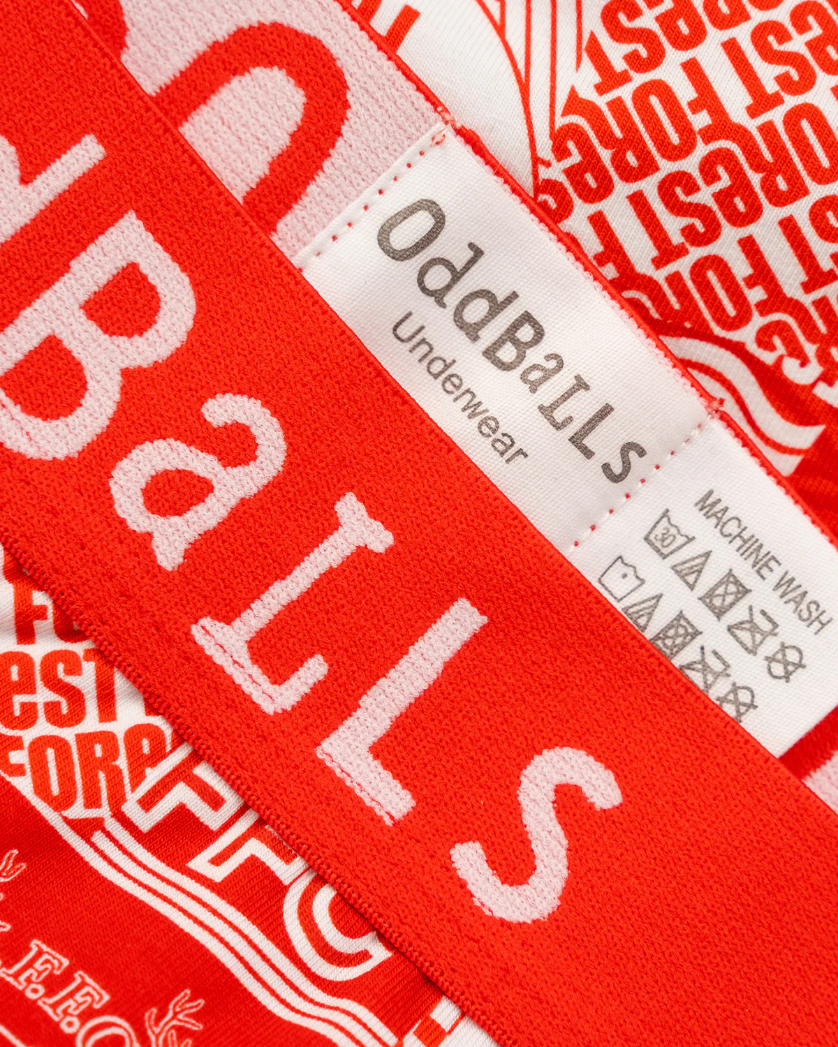 NFFC OddBalls Red Flag Boxer Shorts - Image 4