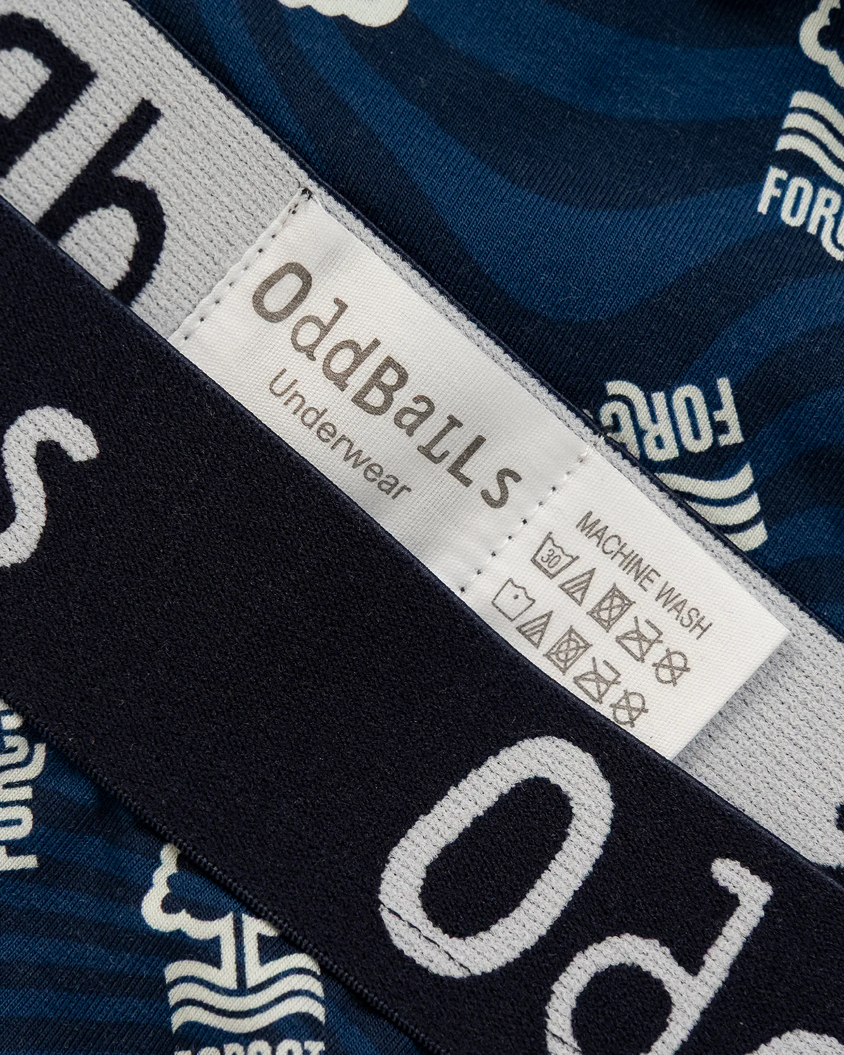NFFC OddBalls Navy Swirl Boxer Shorts - Image 4