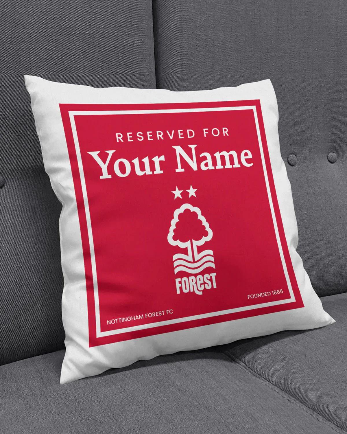 NFFC Personalised Name Cushion