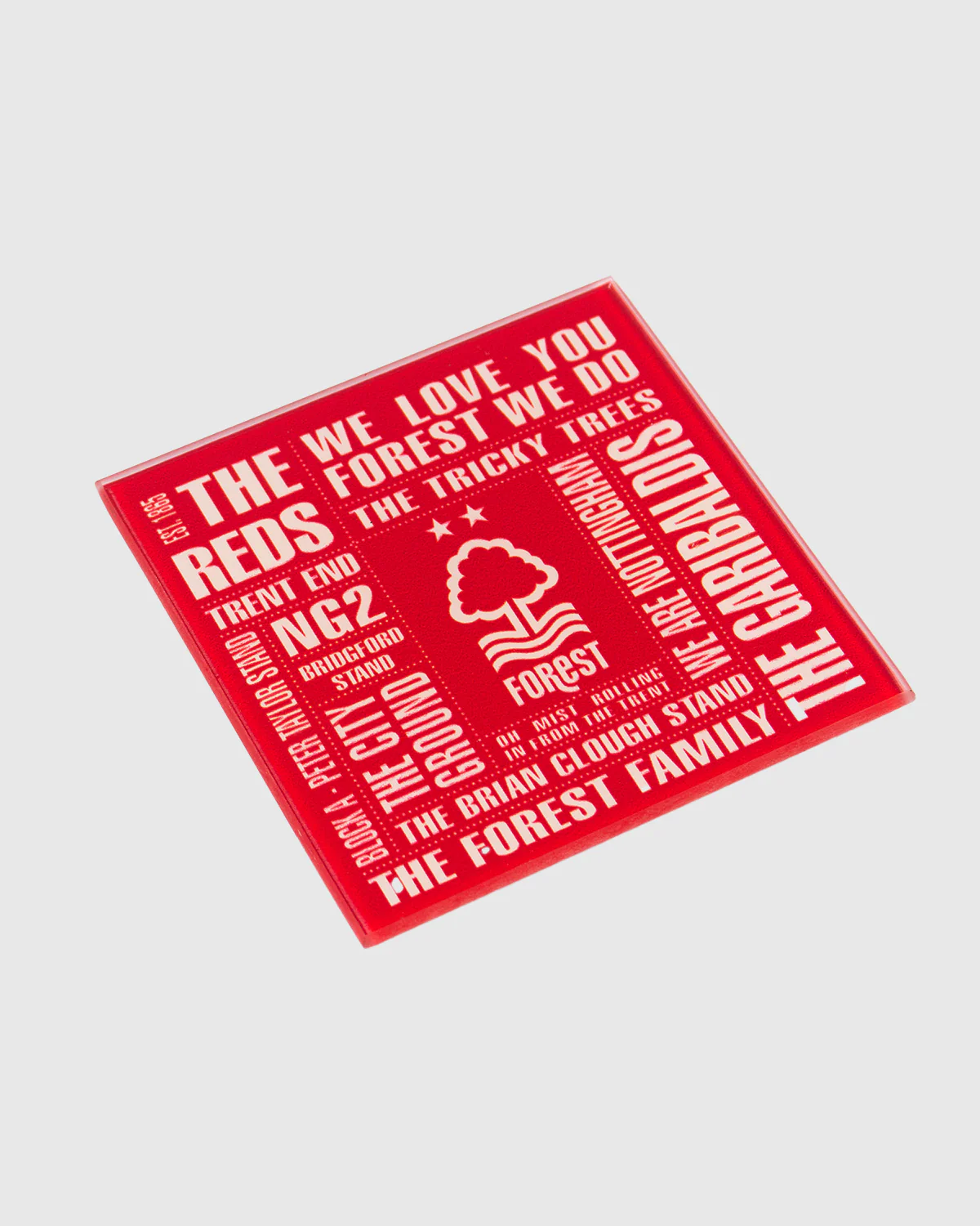 NFFC Quotes Glass Coaster - Image 2