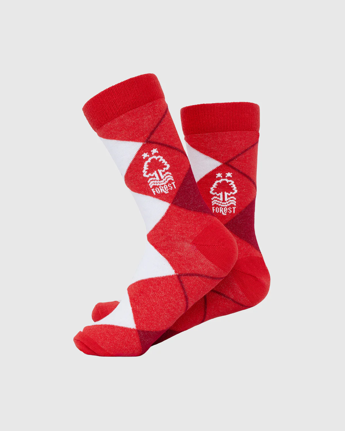 NFFC Red Argyle Socks