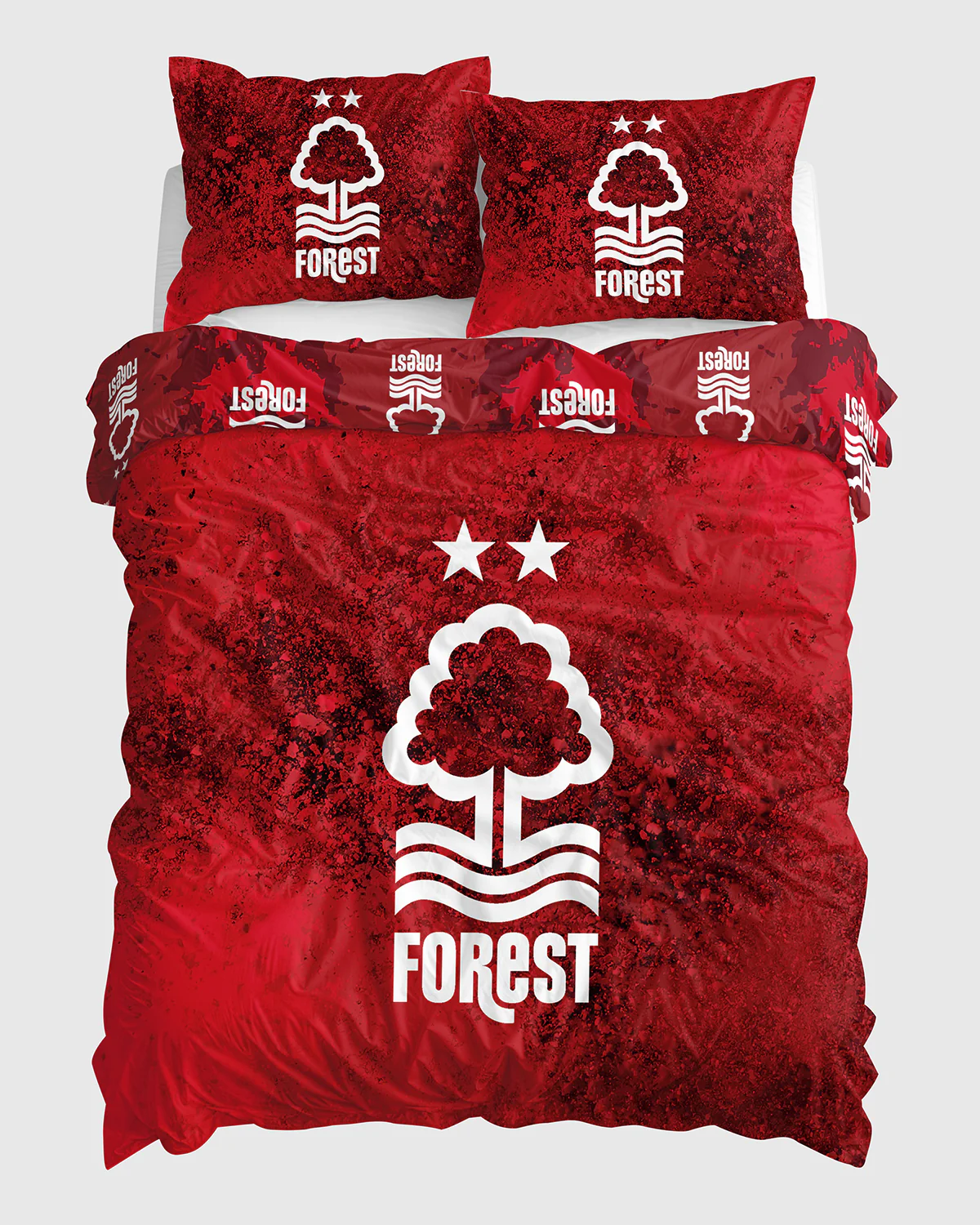 NFFC Red Burst Print Duvet Set