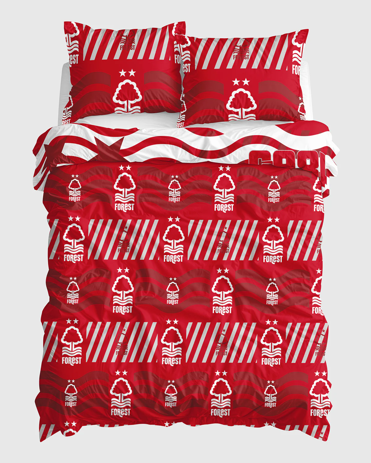 NFFC Red Field Print Duvet Set - Image 2