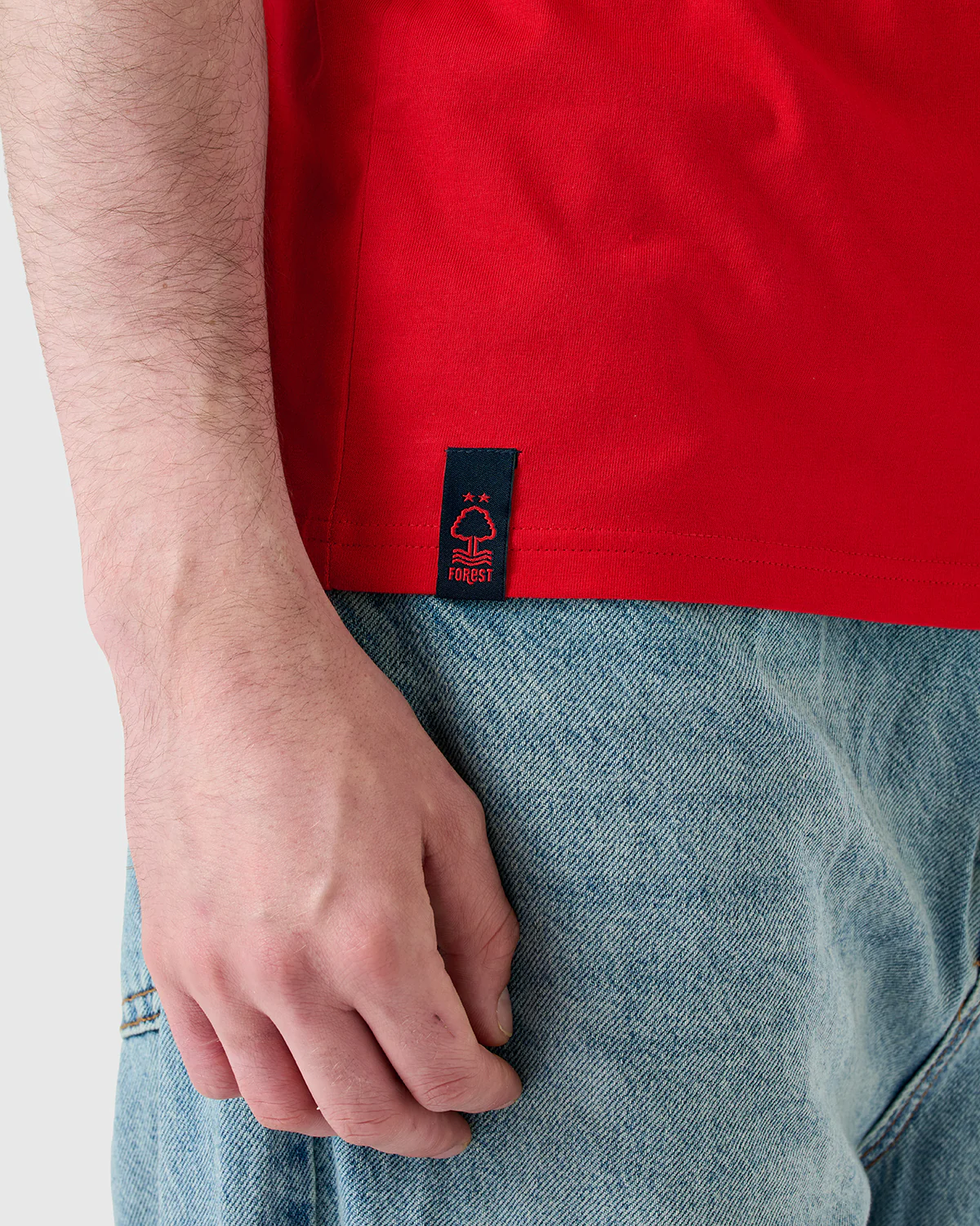 NFFC Red Sports Casual Tipped Sleeve T-Shirt - Image 6