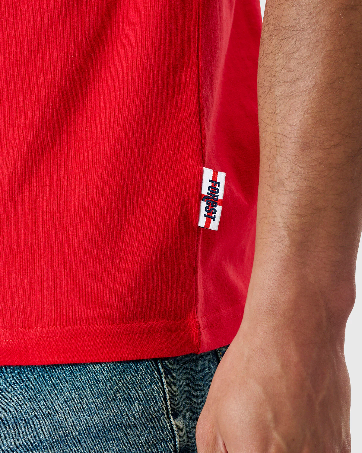 NFFC Red Club & Country Tipped T-Shirt - Image 5