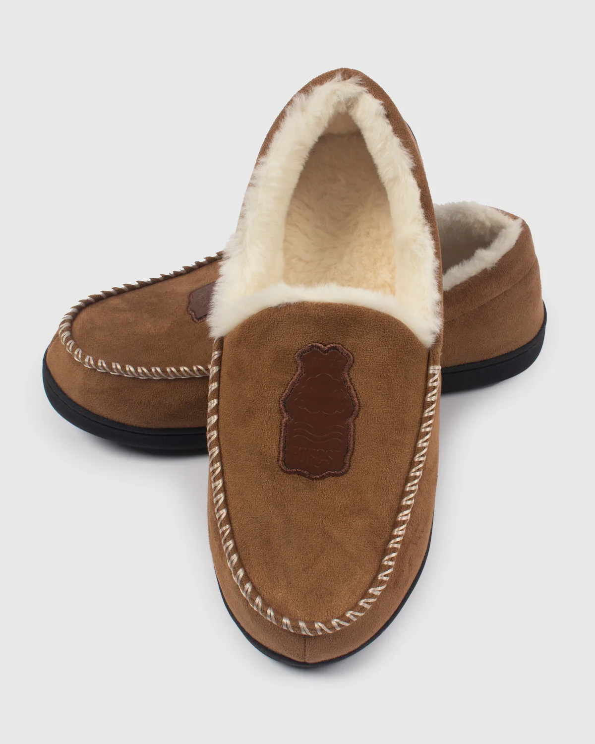 NFFC Tan Suede Slippers - Image 3