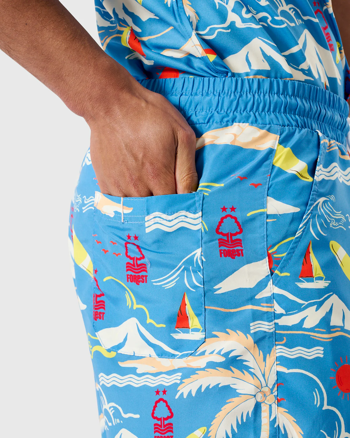NFFC Trent School All Over Print Swim Shorts - Image 5