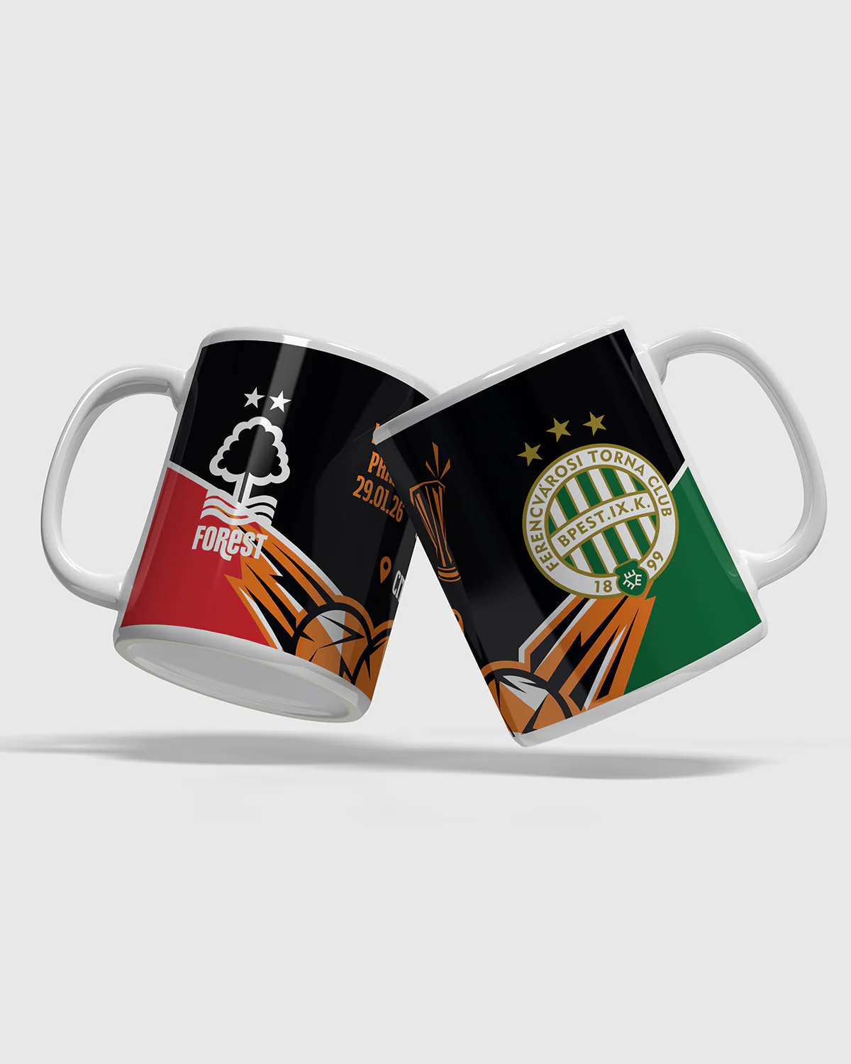 NFFC UEL 25/26 Nottingham Forest vs Ferencvárosi TC Mug