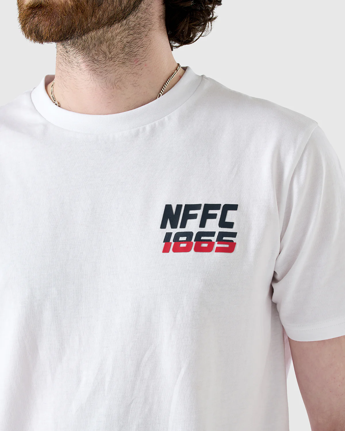 NFFC White Sports Casual 1865 Print T-Shirt - Image 3