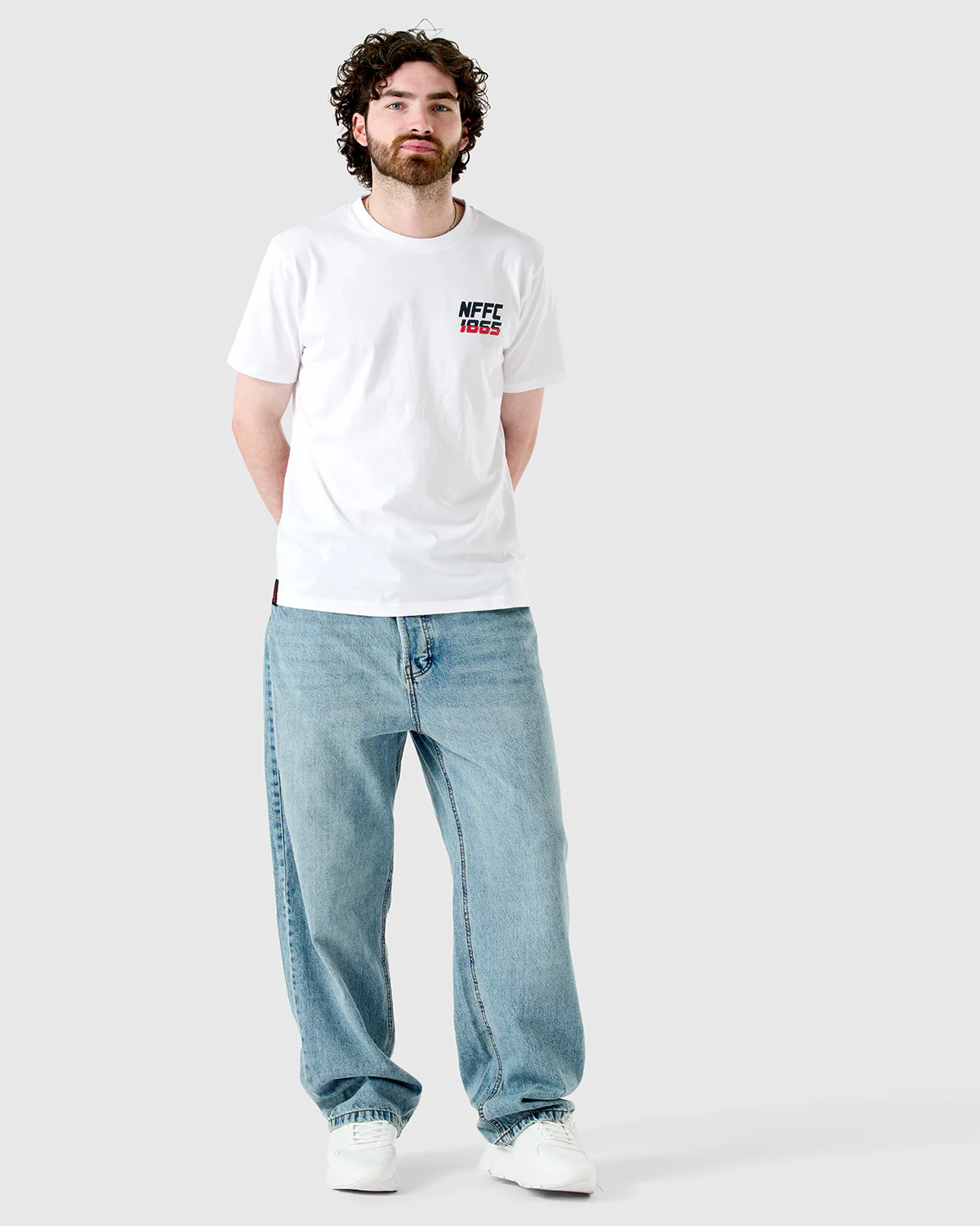 NFFC White Sports Casual 1865 Print T-Shirt - Image 4