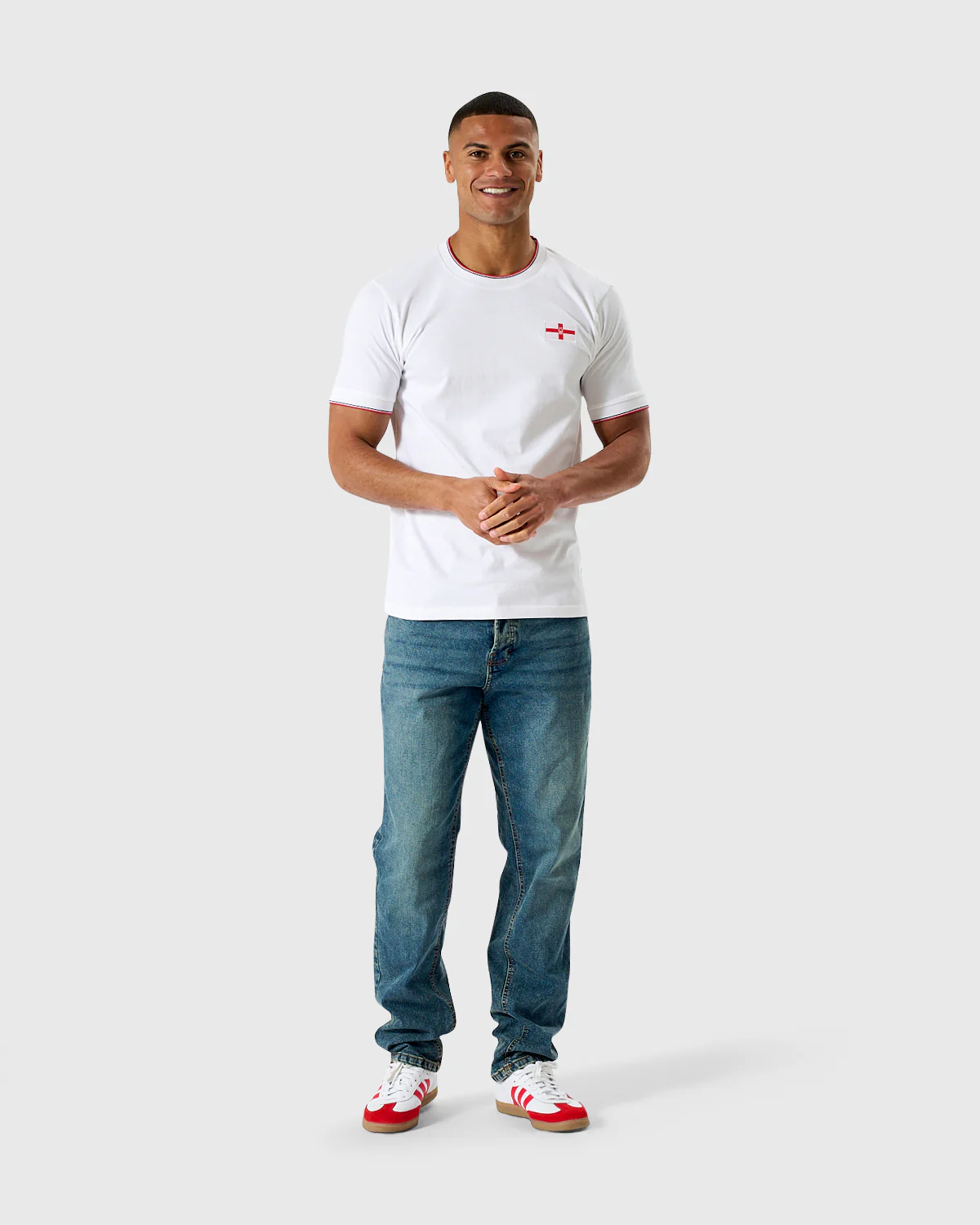 NFFC White Club & Country Tipped T-Shirt - Image 3