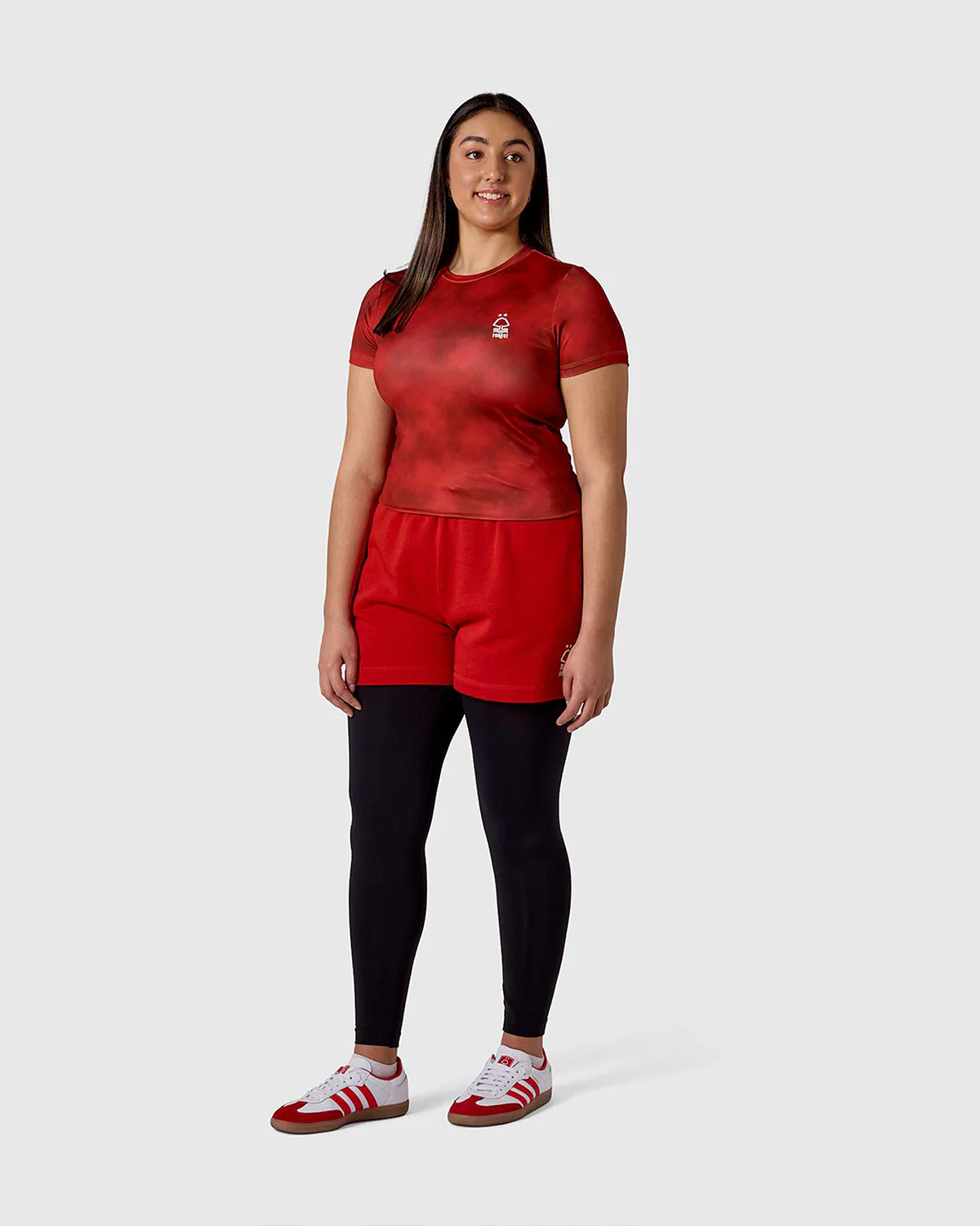 NFFC Women's Mist All Over Print Red T-Shirt - Image 3