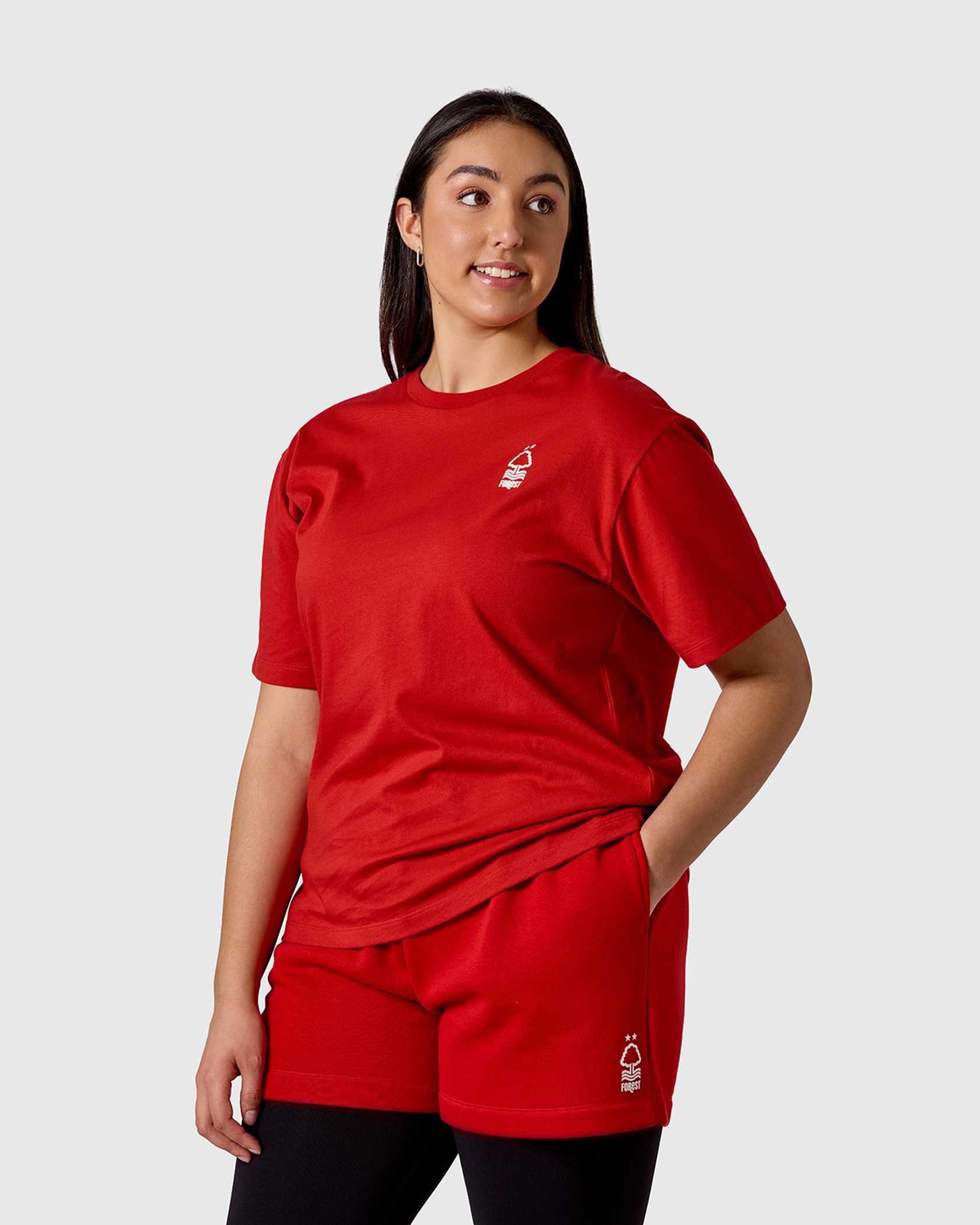 NFFC Women's Mist Back Print Red T-Shirt - Image 2