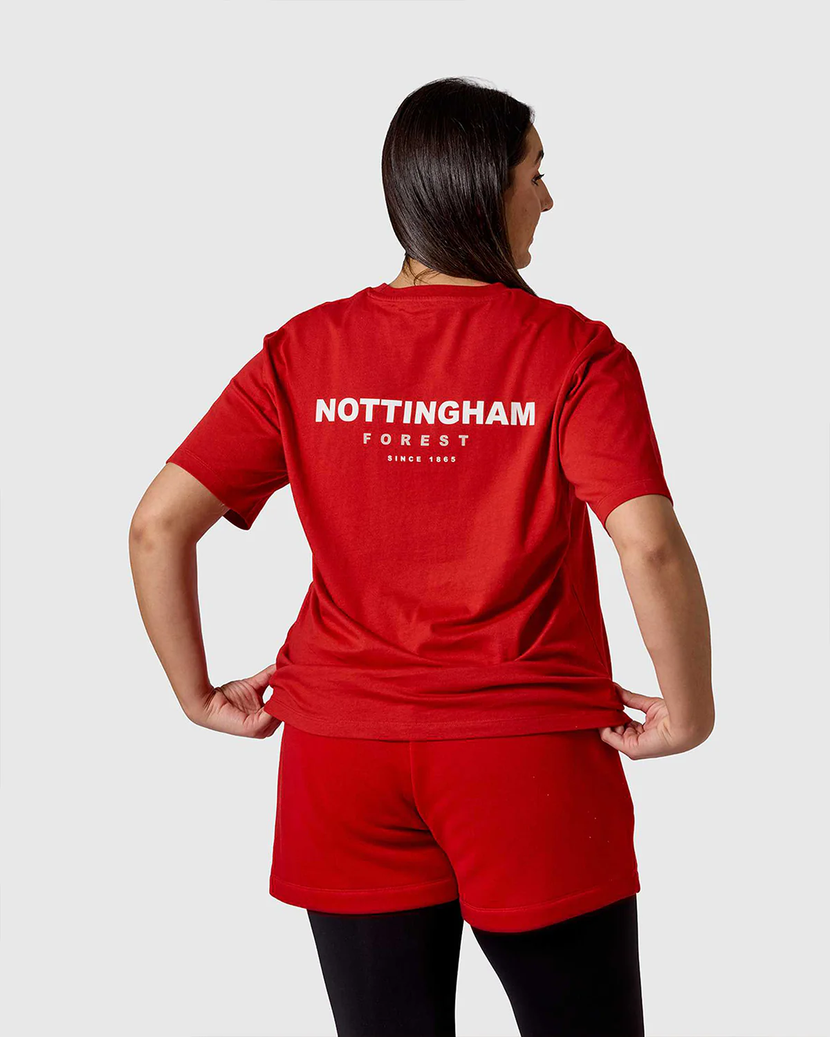 NFFC Women's Mist Back Print Red T-Shirt - Image 3