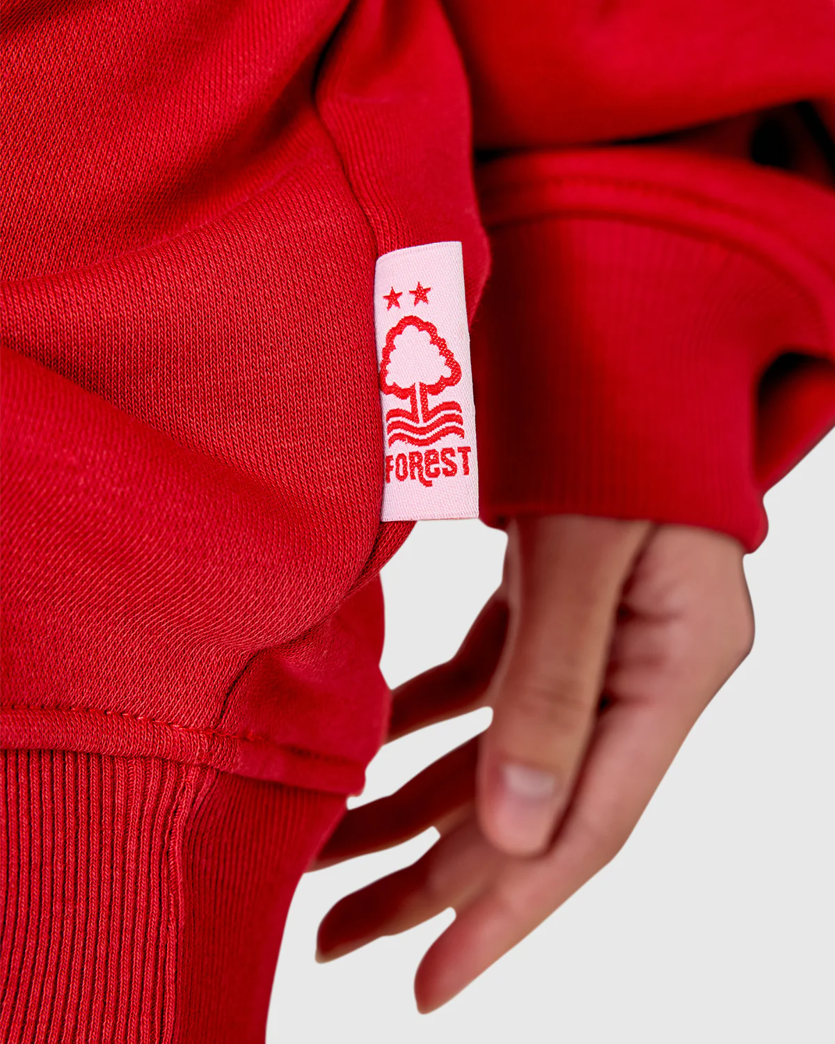 NFFC Women's Oversized Red Tonal Hoodie - Image 6