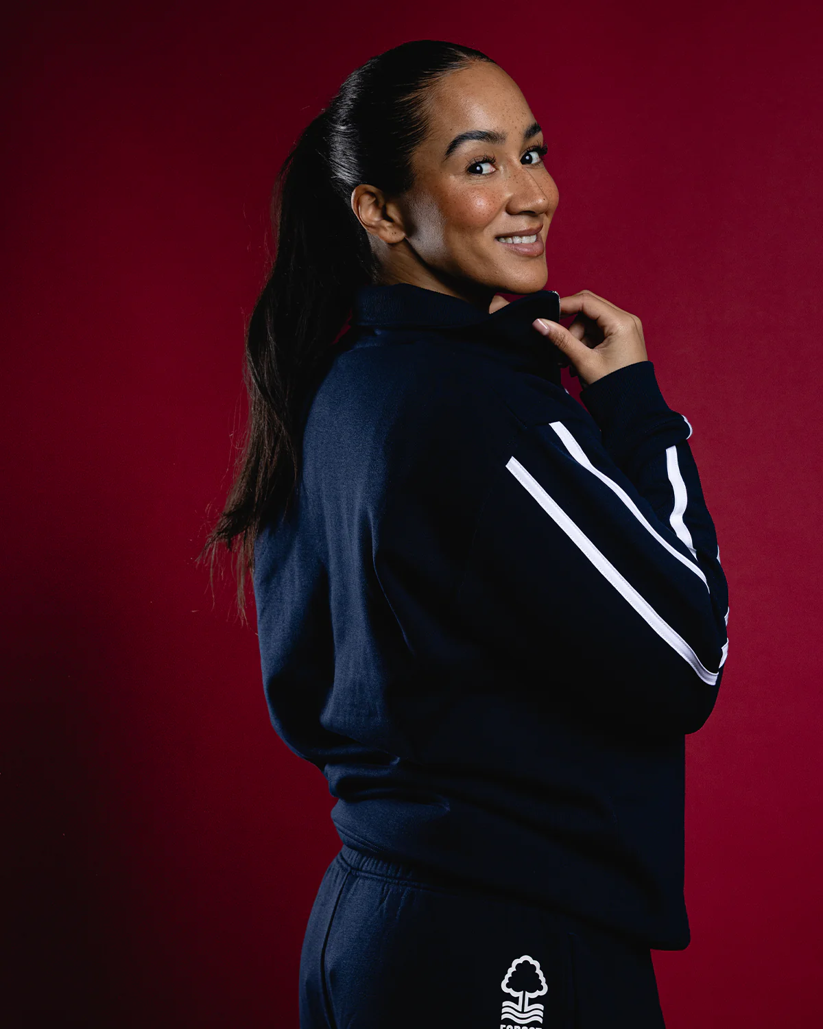 NFN Rest Day Navy 1/4 Zip Top - Image 2