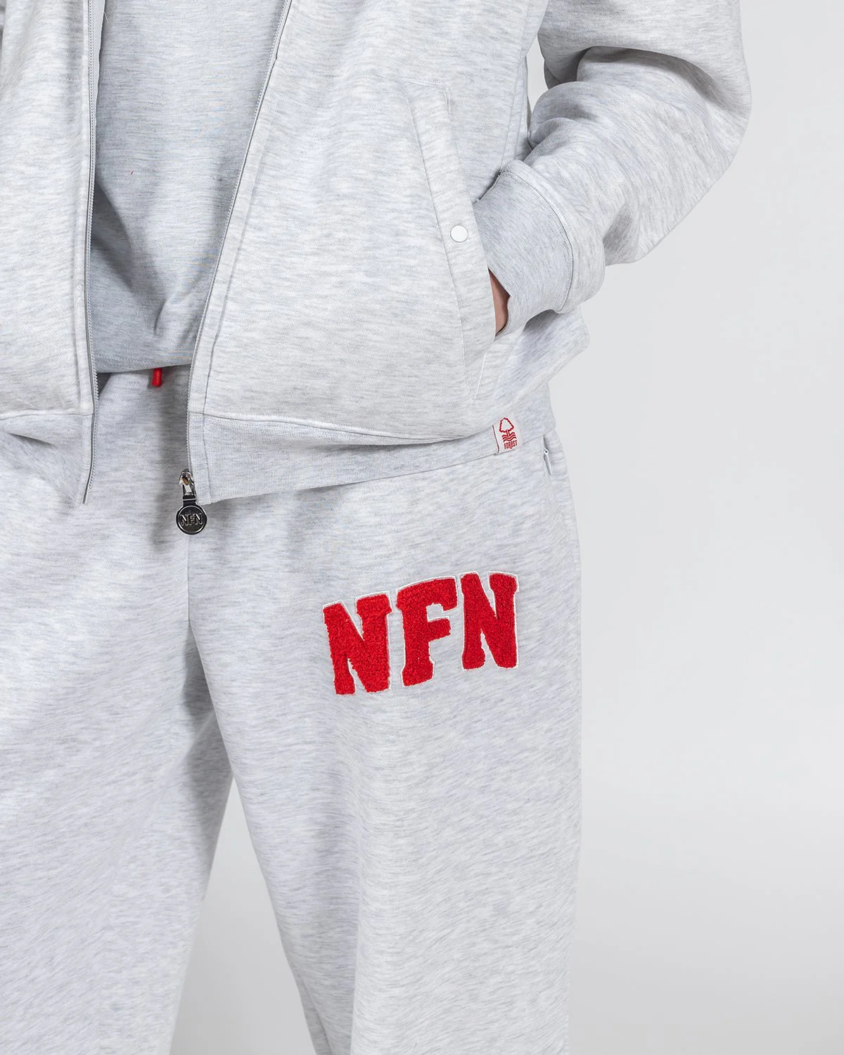 NFN Women's Grey Varsity Jogger - Image 3