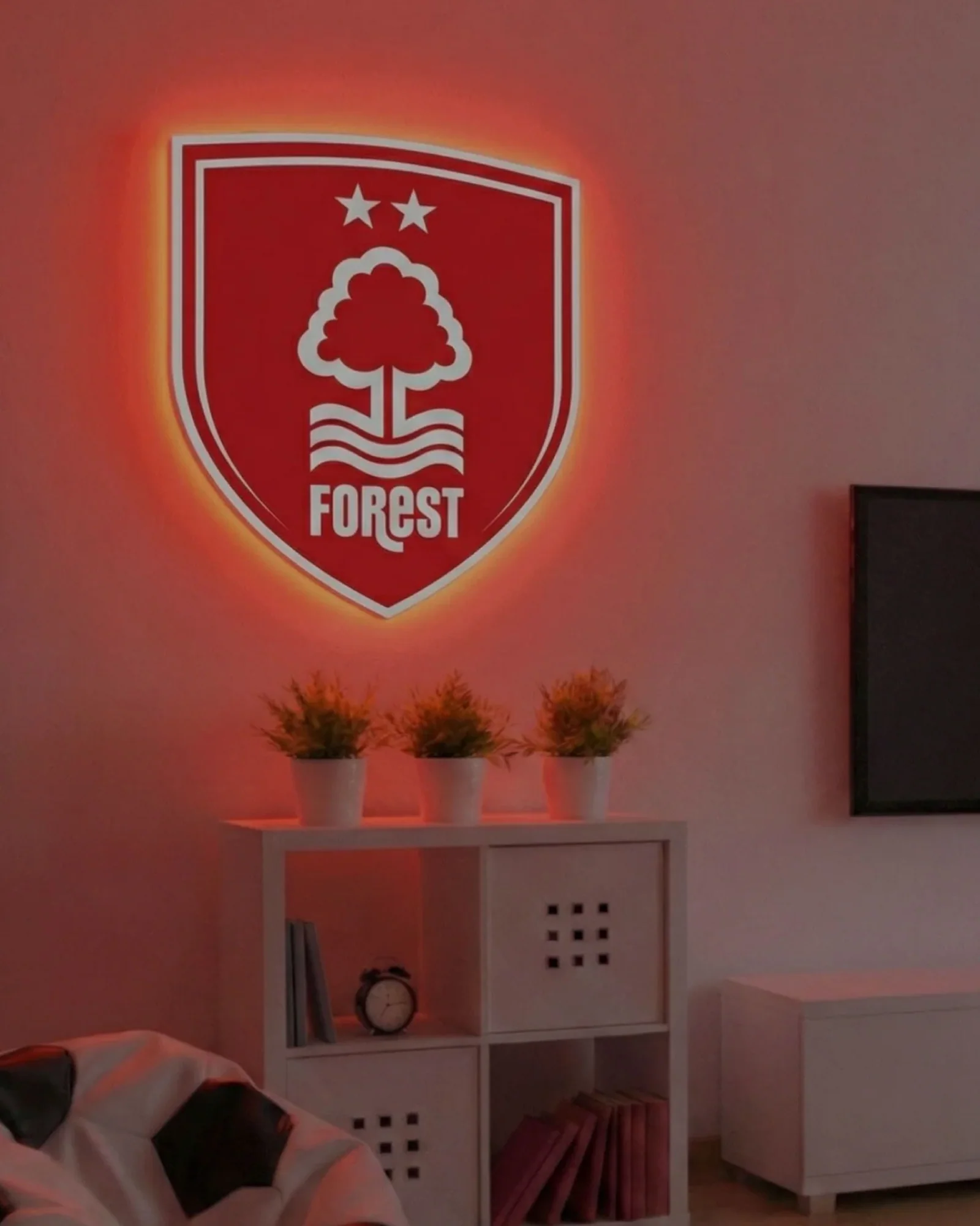 NFFC Crest LED Backlit Wallpop