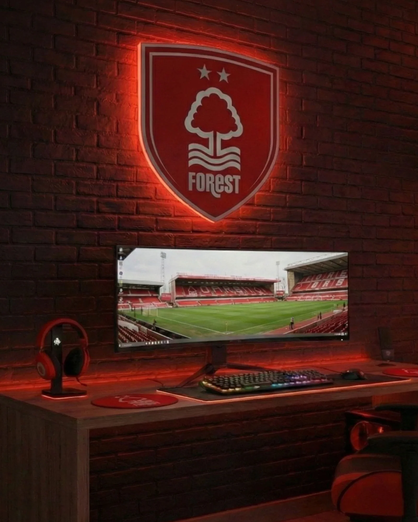 NFFC Crest LED Backlit Wallpop - Image 3