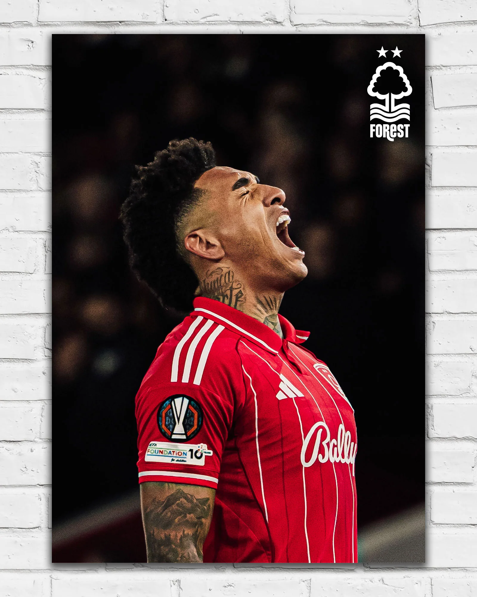 NFFC Igor Jesus Action Shot Print - Framed/Unframed - Image 2