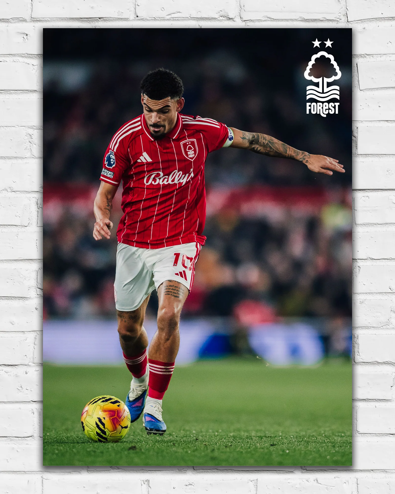NFFC Morgan Gibbs-White Action Shot Print - Framed/Unframed - Image 2