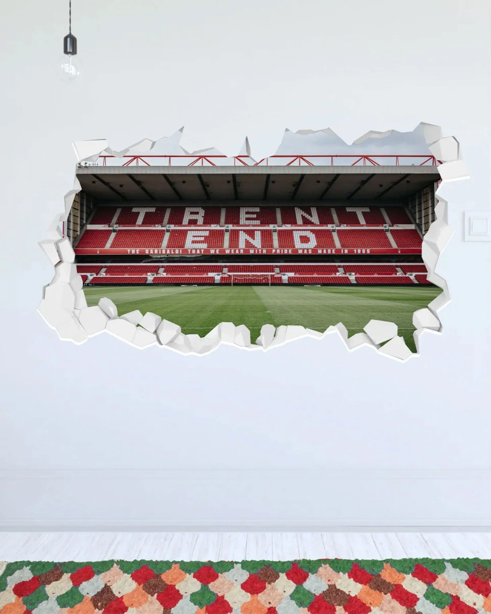 NFFC Trent End Broken Wall Sticker