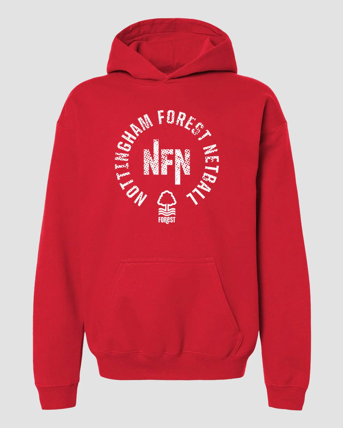 NFN Junior Red Circle Print Hoodie - Image 3